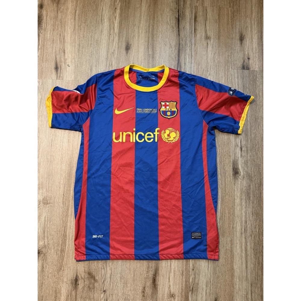 Nike FC Barcelona 2010/11 Home Jersey Champions League Final Reissue Messi 10